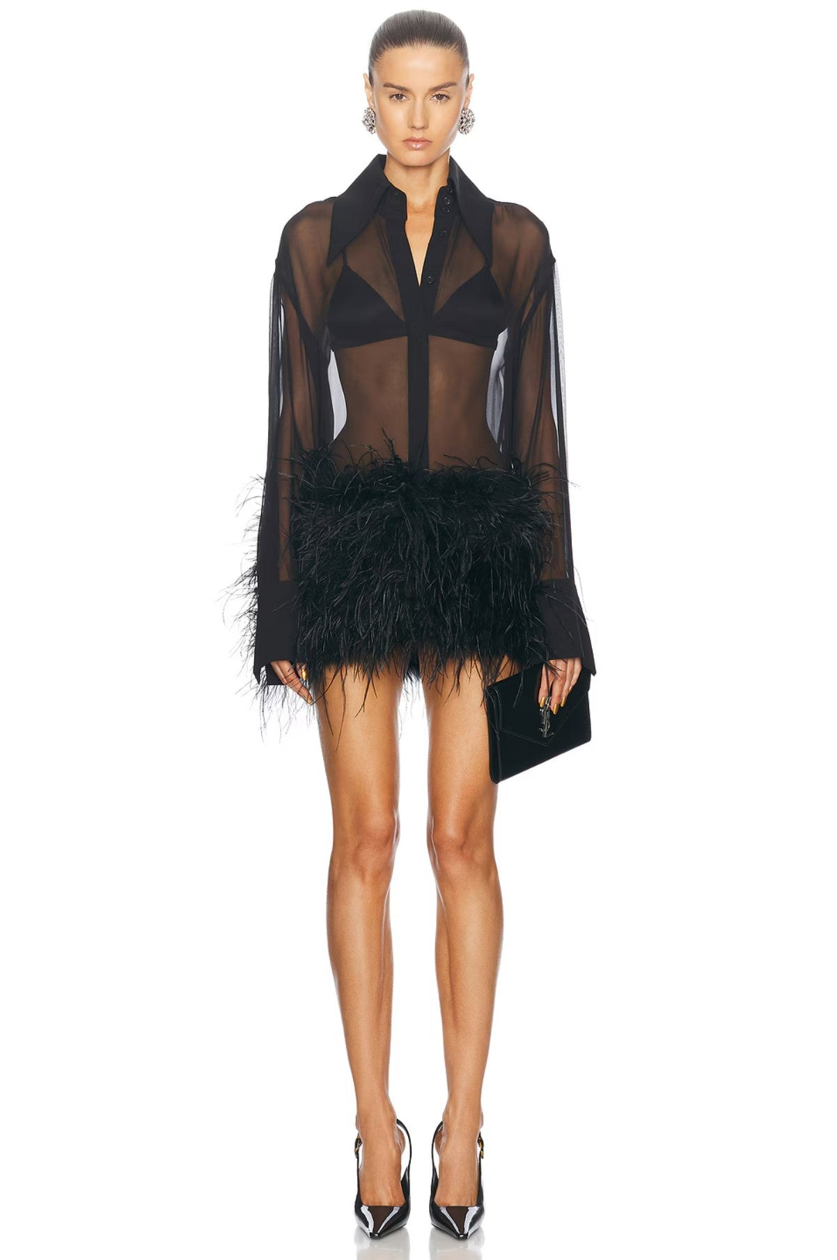 Costes Silk Feather Dress SANS FAFF Costes Silk Feather Dress SANS FAFF