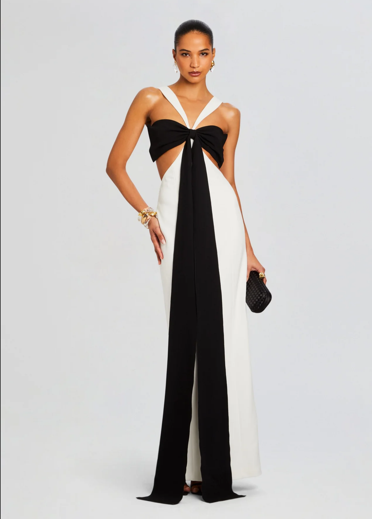 Elizabeth Bowed Evening Gown – SANS FAFF