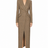 Check Amberly Evening Blazer Dress
