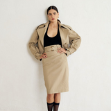 Chelsea Trench Pencil Skirt