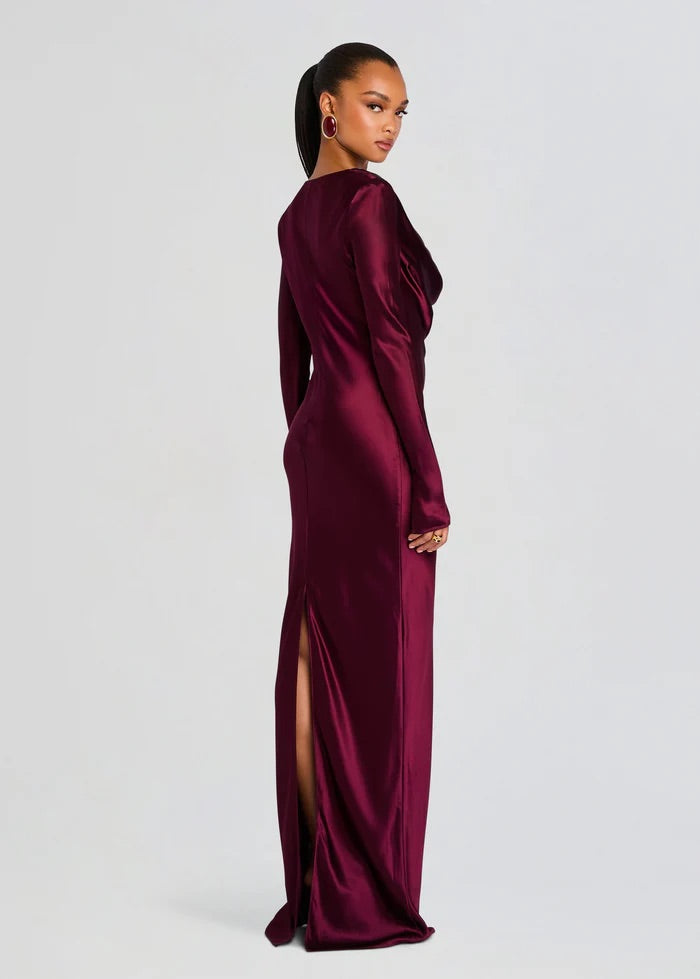 Anna Cowl Evening Dress Black / M Anna Cowl Evening Dress Black / M