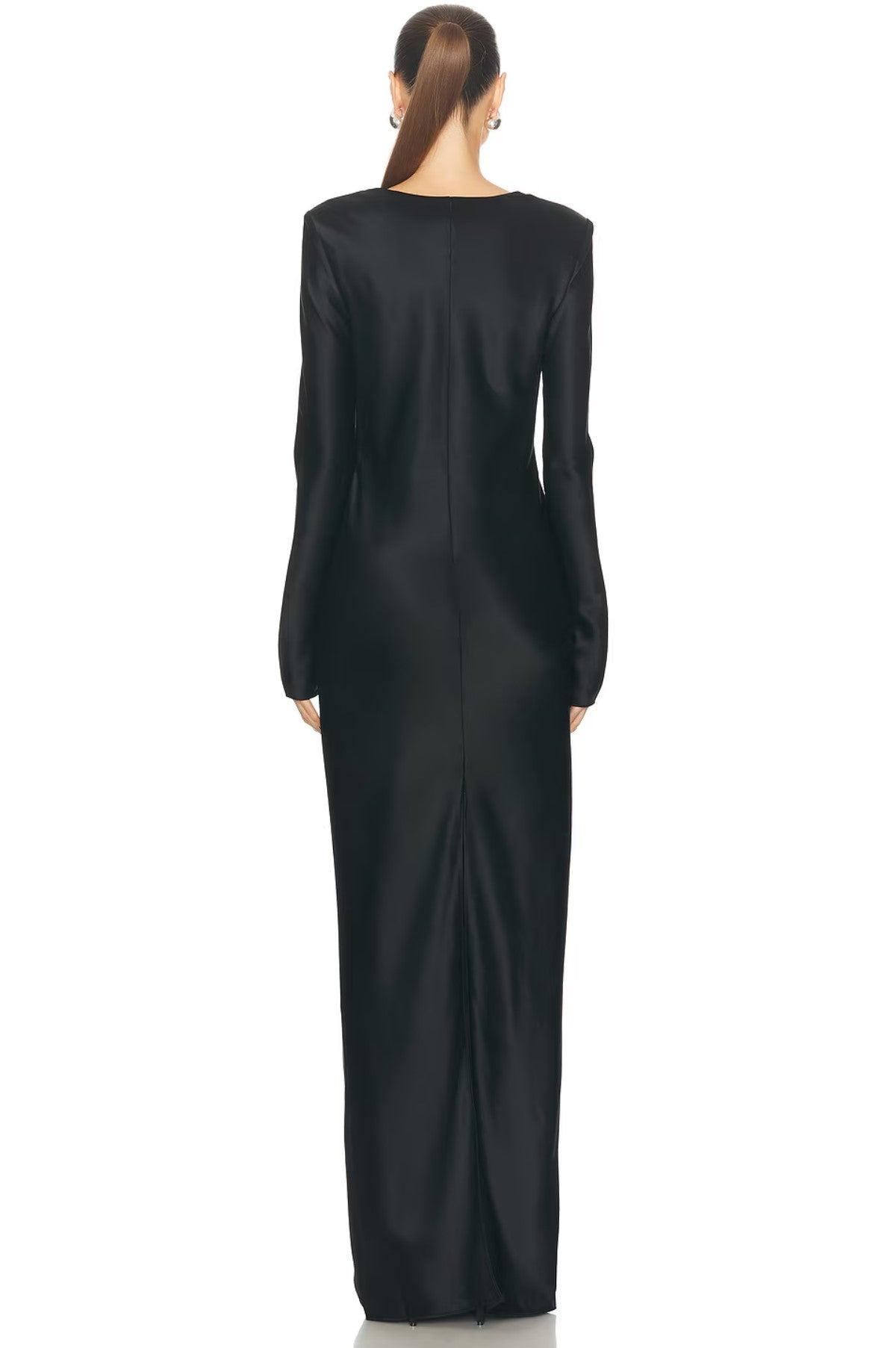 Anna Cowl Evening Dress Black / M