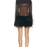 Costes Silk Feather Dress