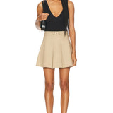 Trench Pleated Skirt
