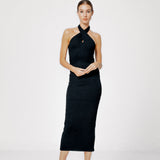Lozza Halter Neck Maxi Dress