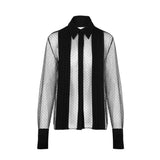 Meghan Panelled Polka Dot Blouse