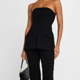 Marais Button Top