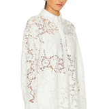 London Lace Oversized Dress Shirt