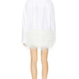Costes Poplin Feather Dress