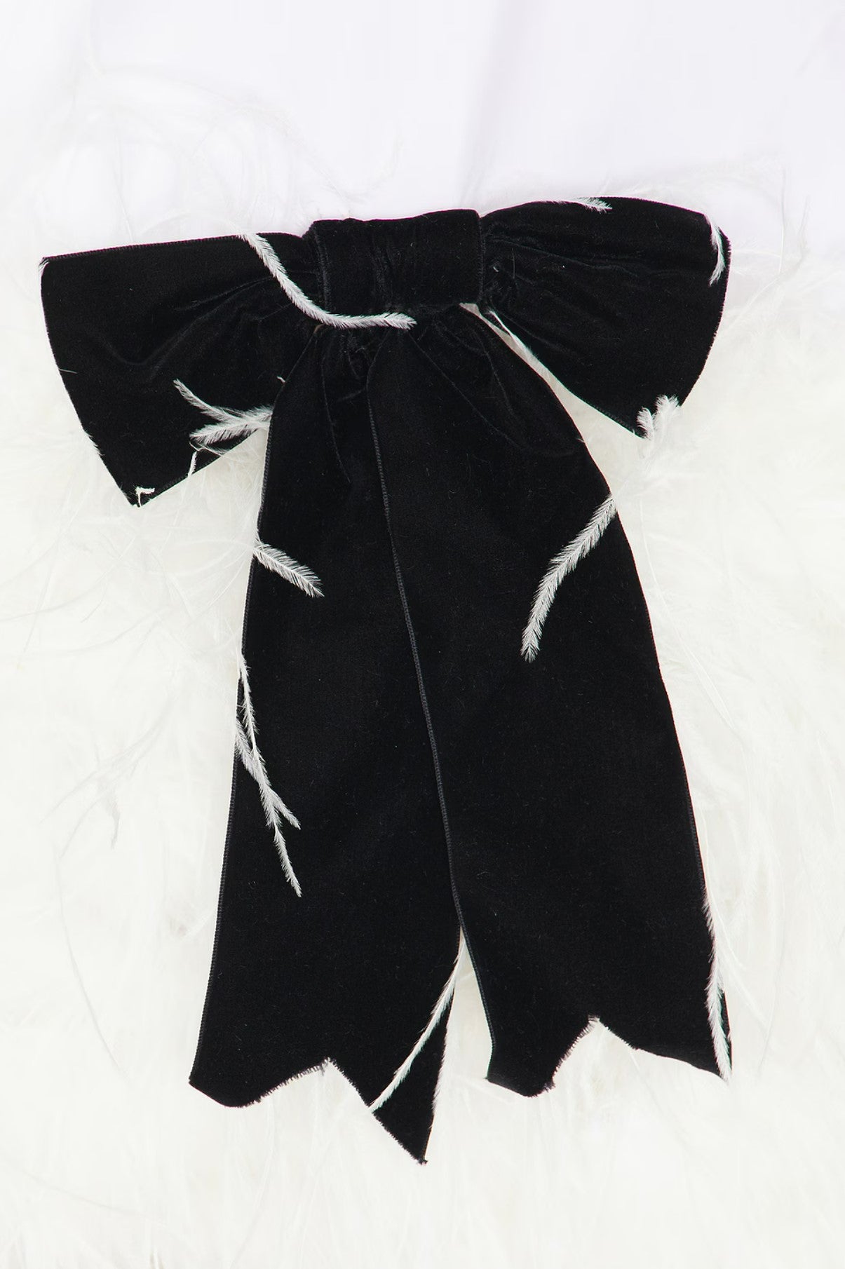 Costes Poplin Feather Dress White / XL