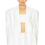 Linen Adel Oversized Dad Blazer