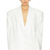 Linen Adel Oversized Dad Blazer