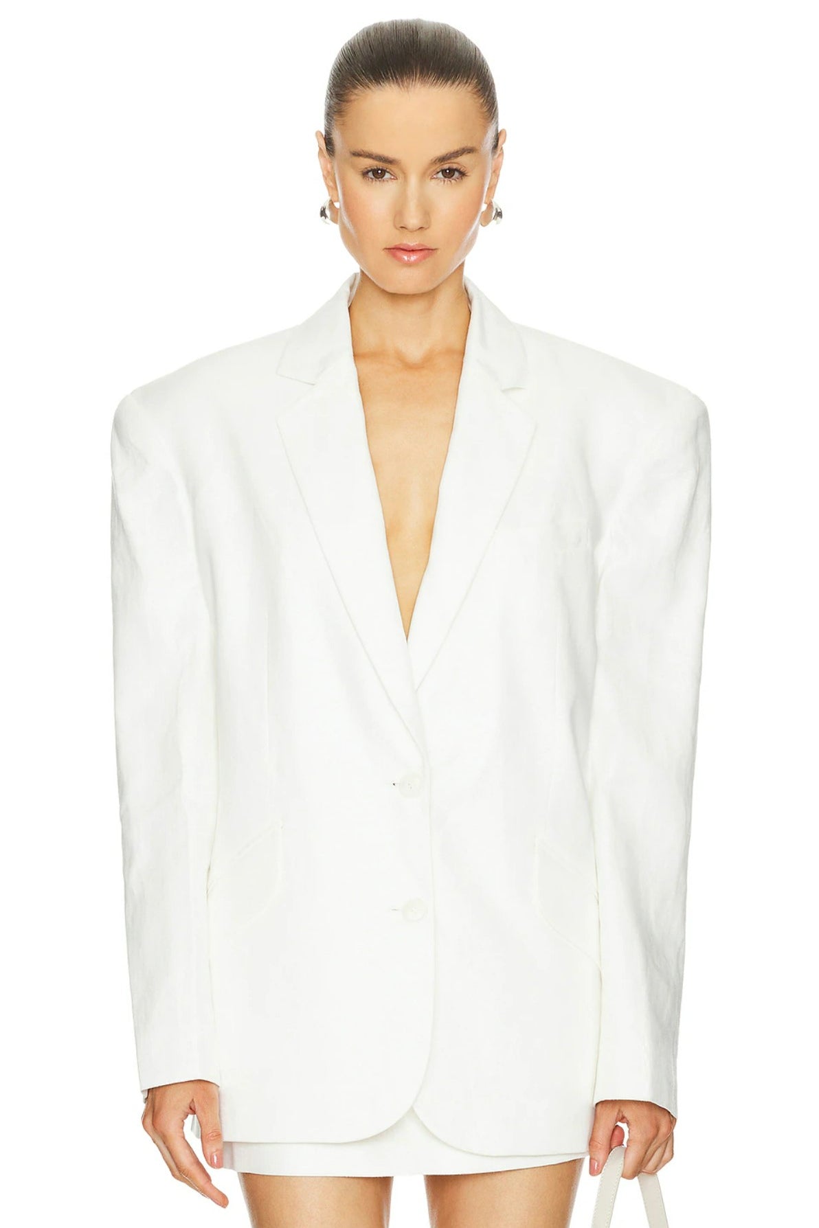 Linen Adel Oversized Dad Blazer
