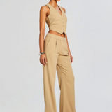 Pin Tuck Palazzo Pants