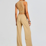 Pin Tuck Palazzo Pants