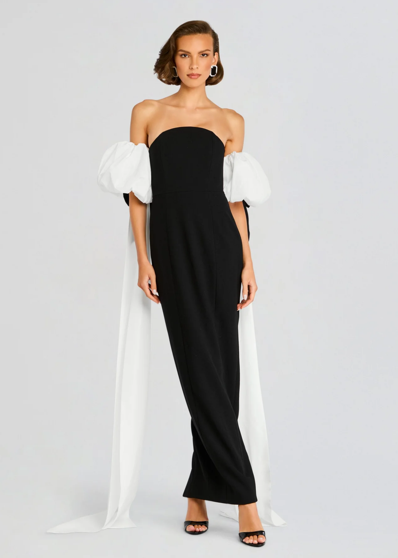 Half Moon Evening Dress Black / M Half Moon Evening Dress Black / M
