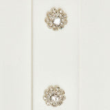 Laurent Mini Dress with Crystal Buttons