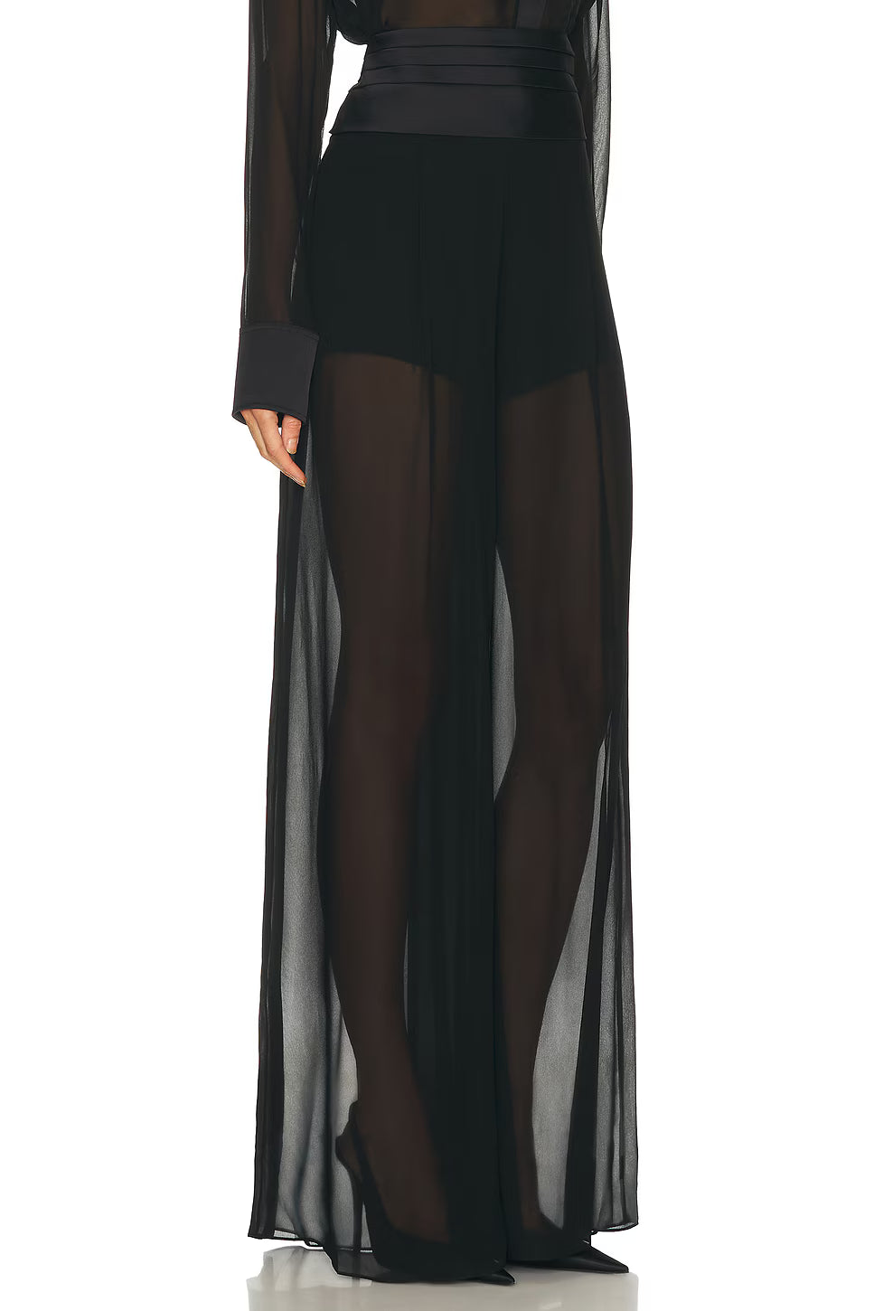 Tuxedo Palazzo Pants