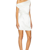 Ivy Satin Off The Shoulder Mini Dress