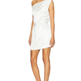 Ivy Satin Off The Shoulder Mini Dress