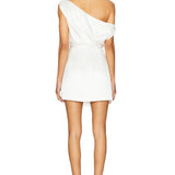 Ivy Satin Off The Shoulder Mini Dress