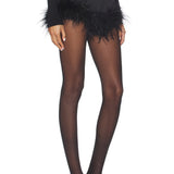 Satin Hot Pants with Feather