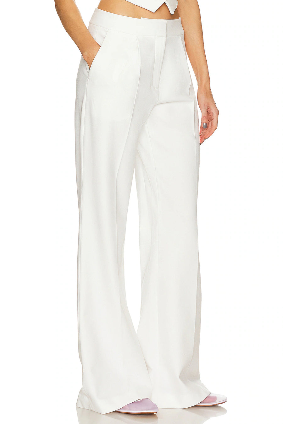 Pin Tuck Palazzo Pants