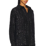Striped Sequin Long Sleeve