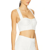 Sorrento Linen Halter Bralette