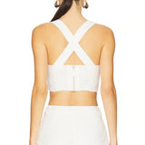 Sorrento Linen Halter Bralette