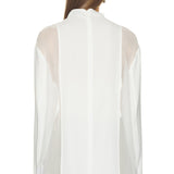 Mockneck Silk Shirt