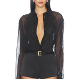 Chelsea Silk Lace Blouse