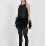 Kendall Feather Mini Dress