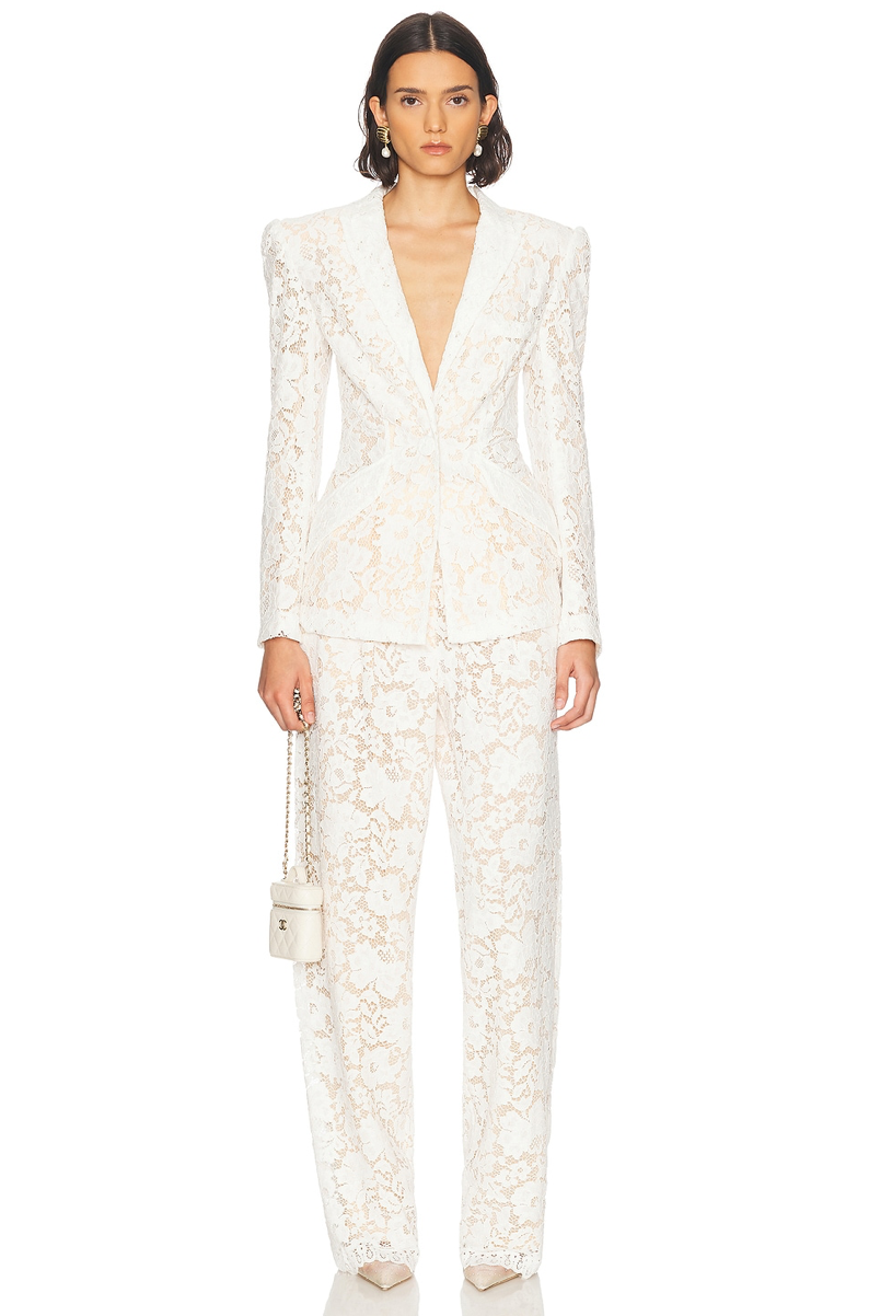 Kensington Lace Blazer with Nude Lining