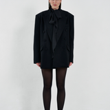 Double Breasted Meurice Blazer in Crepe