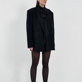Double Breasted Meurice Blazer in Crepe