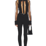 Meghan Panelled Polka Dot Blouse