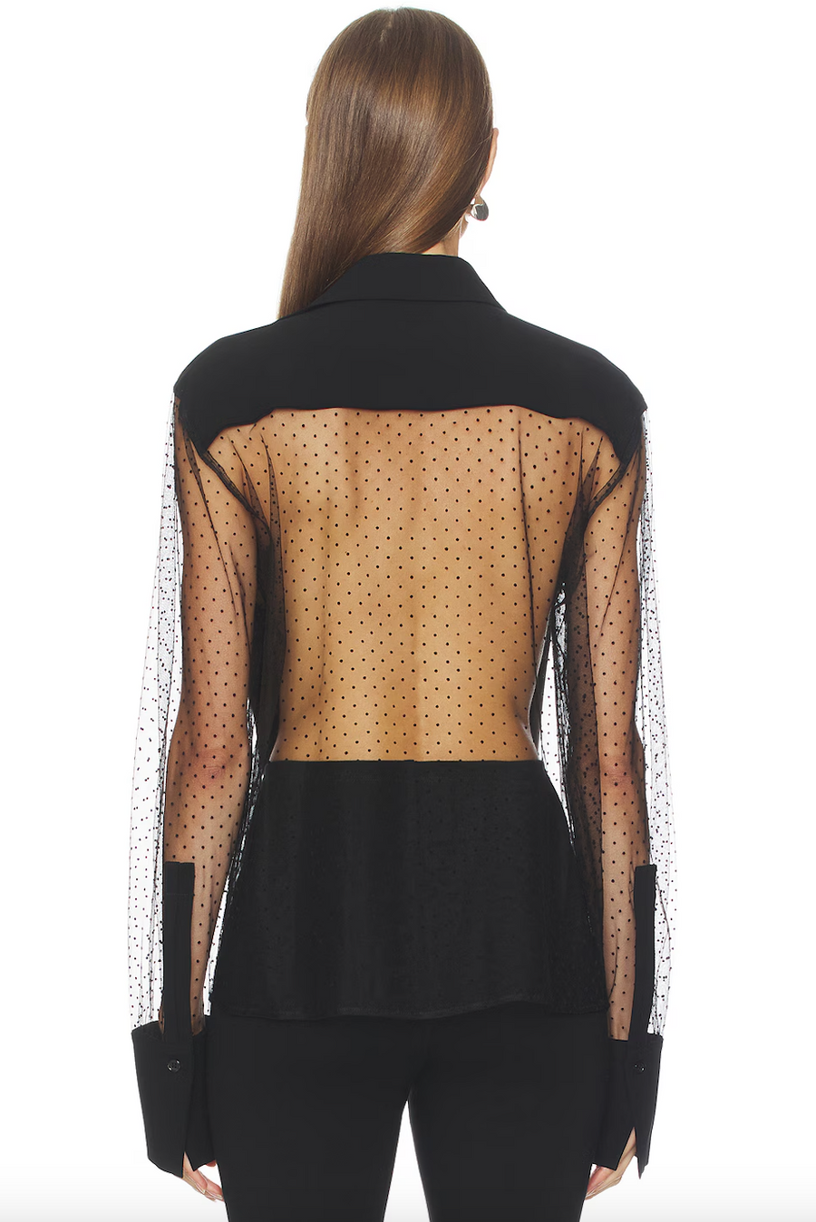 Meghan Panelled Polka Dot Blouse