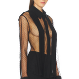 Meghan Panelled Polka Dot Blouse