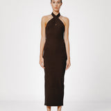 Lozza Halter Neck Maxi Dress