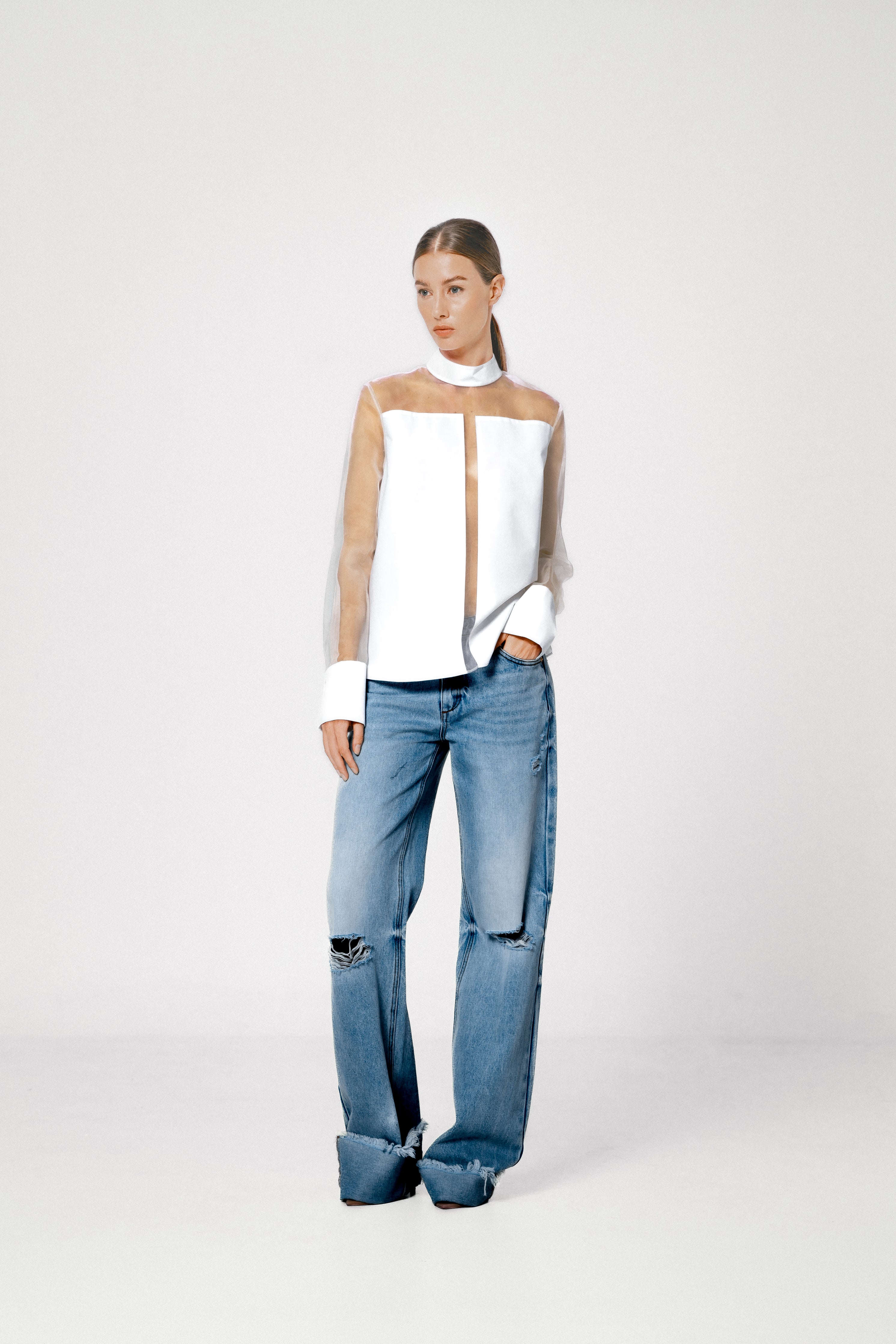 Paris Organic Cotton Panelled Shirt