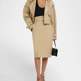 Chelsea Trench Pencil Skirt