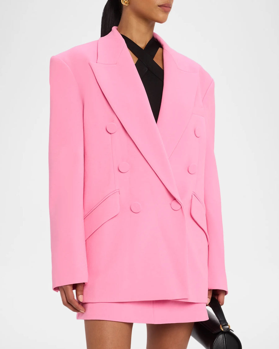 Double Breasted Meurice Blazer in Crepe