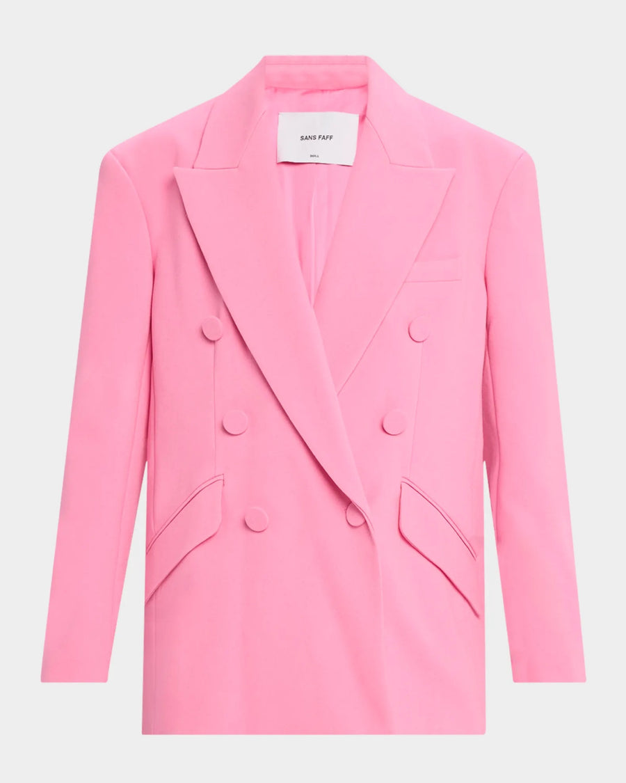 Double Breasted Meurice Blazer in Crepe