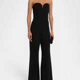 Evening Jumpsuit with Sweetheart Neckline