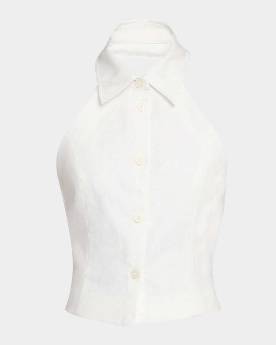 Linen Positano Halter Top