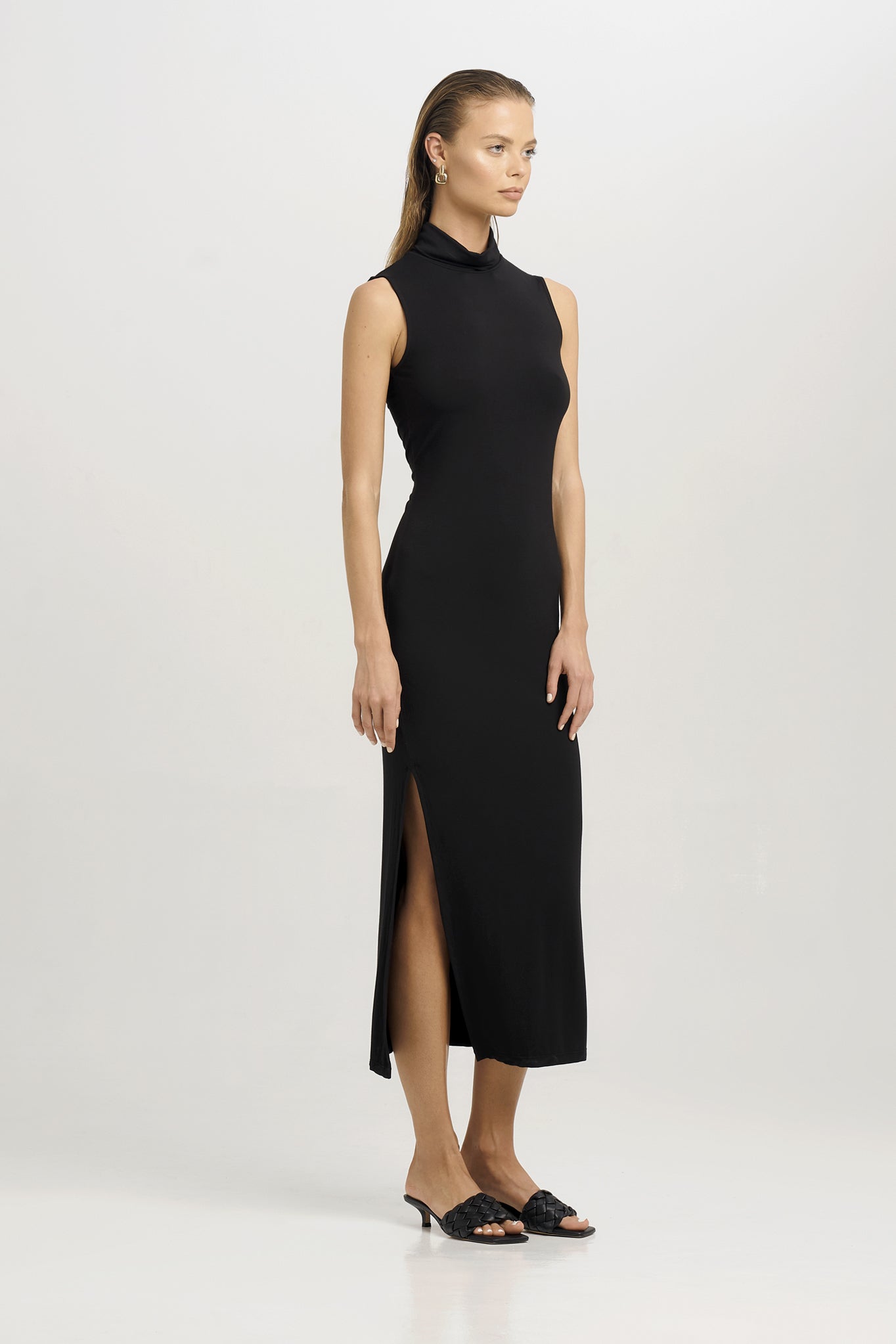 Rachel Sleeveless Turtleneck Dress SANS FAFF Rachel Sleeveless Turtleneck Dress SANS FAFF